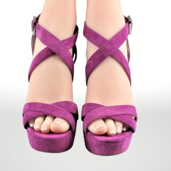 Nine West Pink Platform Heels - Picture 7 of 11